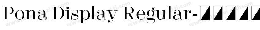 Pona Display Regular字体转换